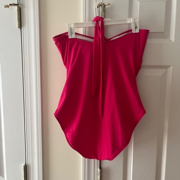 Ralph Lauren Barbie Pink One Piece Swimsuit, Size 16 - Picture 2 of 4